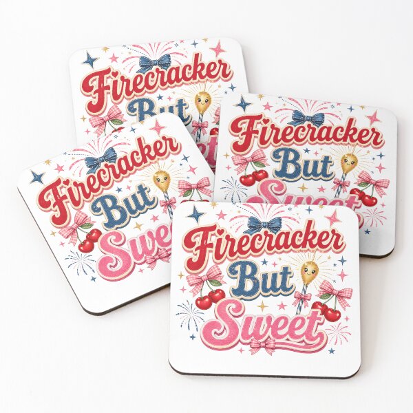 Item preview, Firecracker But Sweet Cute Coquette 4th of July Design designed and sold by PixelModeShop.