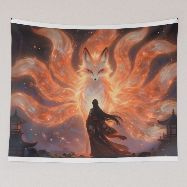 Item preview, The Encounter of the Lost Princess and the Nine-Tailed Fox designed and sold by sigmaartstudio.