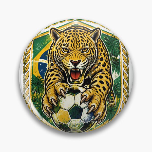 Item preview, Brazil Soccer Jaguar - O Jogo Bonito Vintage  5 Stars Football Fan T-Shirt designed and sold by 18-30.