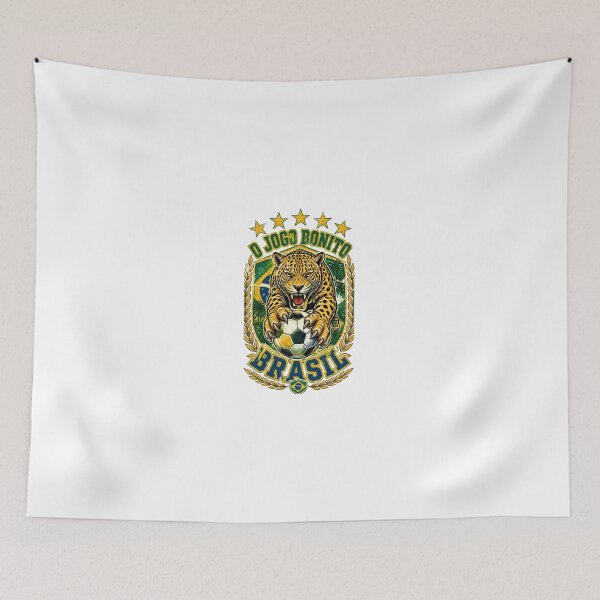 Item preview, Brazil Soccer Jaguar - O Jogo Bonito Vintage  5 Stars Football Fan T-Shirt designed and sold by 18-30.