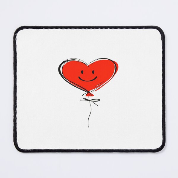Item preview, Cute Smiling Heart Balloon | Whimsical Red Love Illustration for Stickers & Sweet Gifts designed and sold by Bright Nest Studio.
