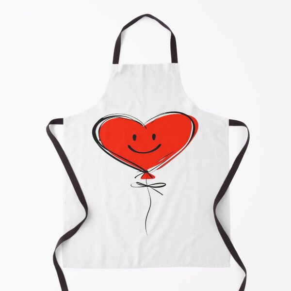 Item preview, Cute Smiling Heart Balloon | Whimsical Red Love Illustration for Stickers & Sweet Gifts designed and sold by Bright Nest Studio.