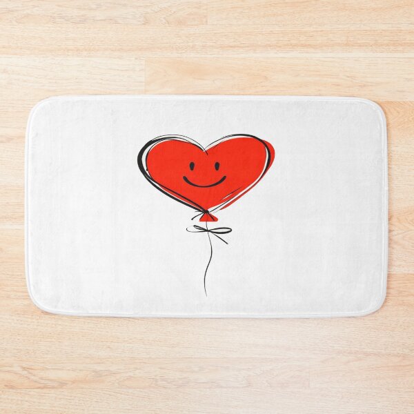 Item preview, Cute Smiling Heart Balloon | Whimsical Red Love Illustration for Stickers & Sweet Gifts designed and sold by Bright Nest Studio.
