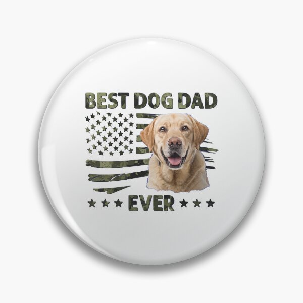 Item preview, Best Dog Dad Ever Labrador Camo Flag T-Shirt designed and sold by OlyvieArt.