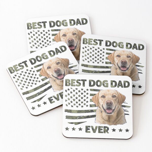 Item preview, Best Dog Dad Ever Labrador Camo Flag T-Shirt designed and sold by OlyvieArt.