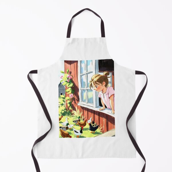 Item preview, The girl experimented with raising ducks and chickens. designed and sold by Whose-sweat.