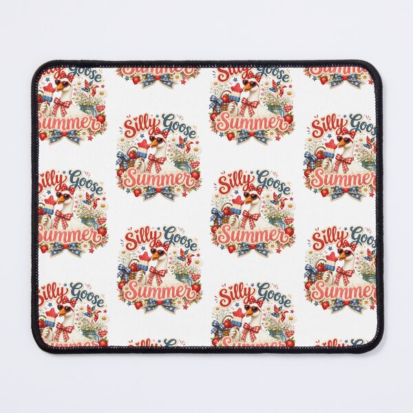 Item preview, Silly Goose Summer Cute Patriotic Strawberry Goose Design designed and sold by PixelModeShop.