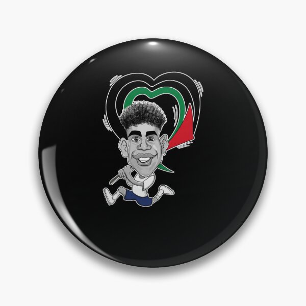 Item preview, Football Player With Palestinian Flag - Caricature Art Print designed and sold by Cust-tshirts.