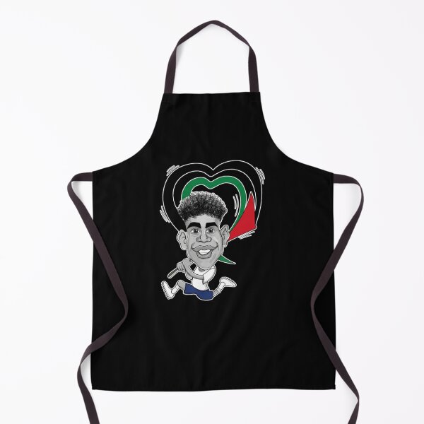 Item preview, Football Player With Palestinian Flag - Caricature Art Print designed and sold by Cust-tshirts.