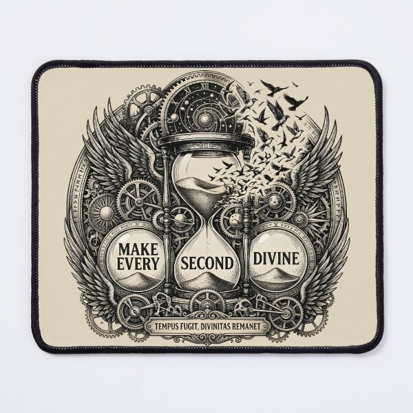 Item preview, Make Every Second Divine Hourglass Vintage Bird Art designed and sold by KaysonSmith.