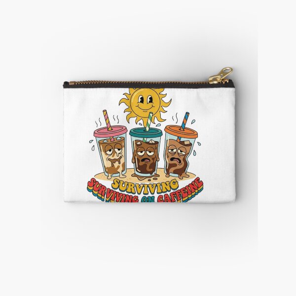 Item preview, Funny Retro Iced Coffee Surviving On Caffeine?☕️ designed and sold by Sanaaouissrane.
