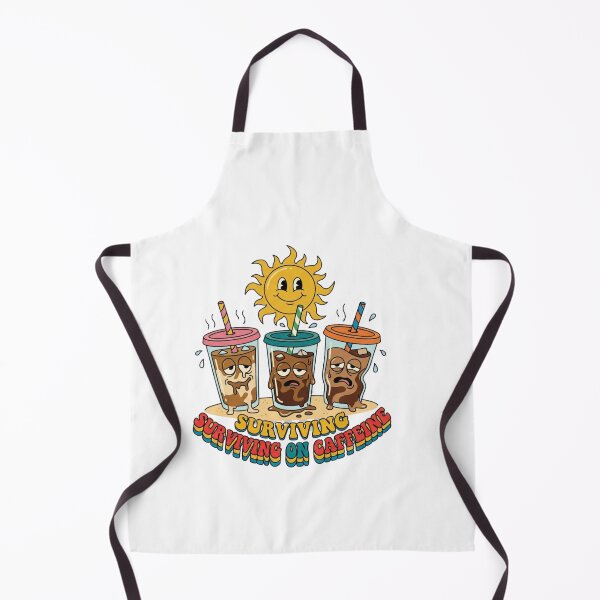 Item preview, Funny Retro Iced Coffee Surviving On Caffeine?☕️ designed and sold by Sanaaouissrane.