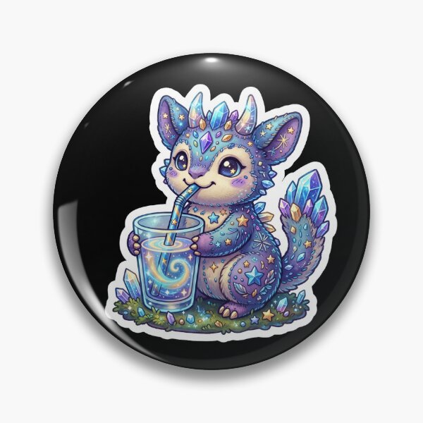 Item preview, Galaxy Sip Crystal Fox Sticker designed and sold by CuteRage.