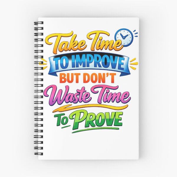 Item preview, Take Time To Improve Typography Design | Motivational Quote Colorful T-Shirt Graphic designed and sold by arnabscreativeworld.