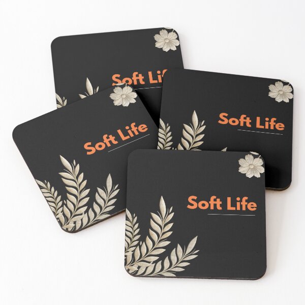 Item preview, Soft Life Aesthetic Botanical Quote designed and sold by ruchikadesigns.