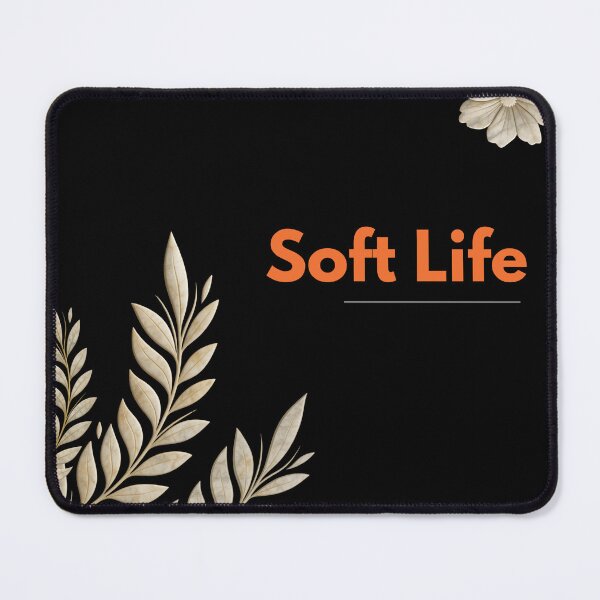 Item preview, Soft Life Aesthetic Botanical Quote designed and sold by ruchikadesigns.