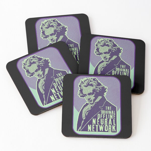 Item preview, Beethoven: The Original Offline Neural Network - Classical Music Portrait - Peppermint designed and sold by Message from Earth.