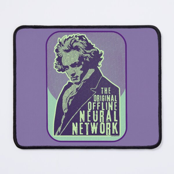 Item preview, Beethoven: The Original Offline Neural Network - Classical Music Portrait - Peppermint designed and sold by Message from Earth.
