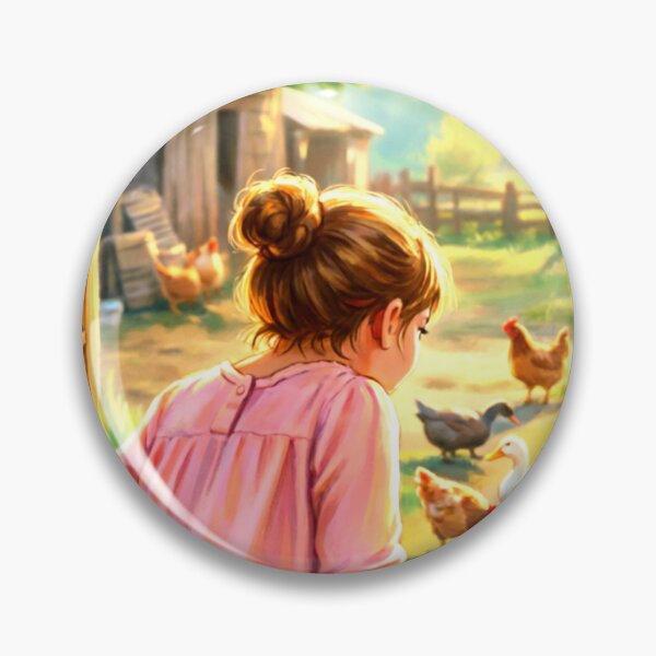 Item preview, The girl experimented with raising ducks and chickens. designed and sold by Whose-sweat.