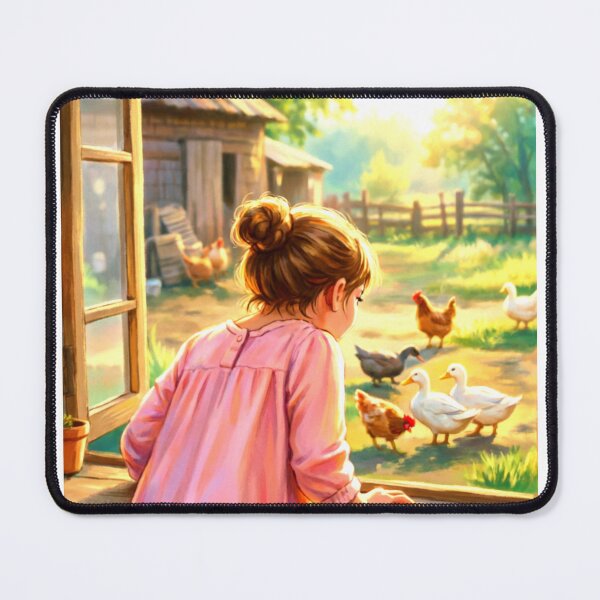 Item preview, The girl experimented with raising ducks and chickens. designed and sold by Whose-sweat.