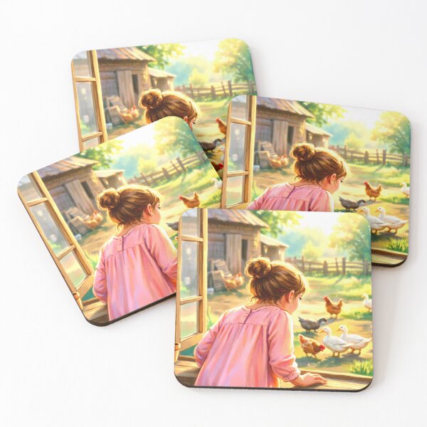 Item preview, The girl experimented with raising ducks and chickens. designed and sold by Whose-sweat.