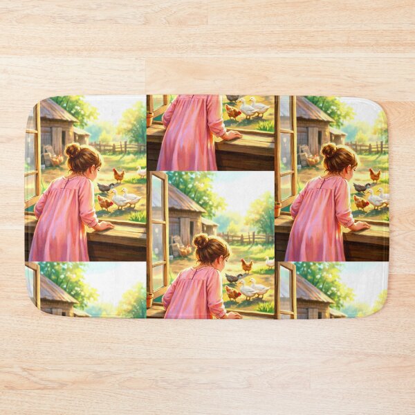 Item preview, The girl experimented with raising ducks and chickens. designed and sold by Whose-sweat.