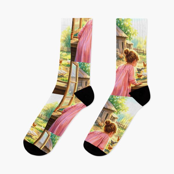 Item preview, The girl experimented with raising ducks and chickens. designed and sold by Whose-sweat.