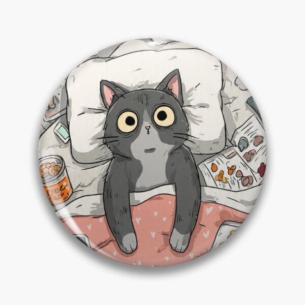 Item preview, Overwhelmed Cat in Messy Room designed and sold by Moody Vibes Studio.