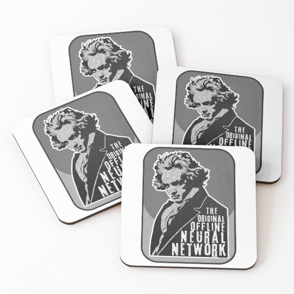Item preview, Beethoven: The Original Offline Neural Network - Classical Music Portrait - GRAY designed and sold by Message from Earth.
