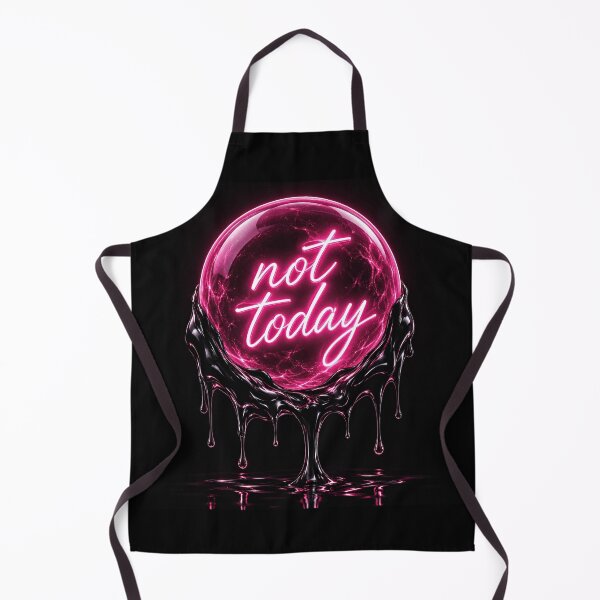 Item preview, Not Today Neon Pink Glowing Orb Dripping Liquid Aesthetic designed and sold by miubiyori.