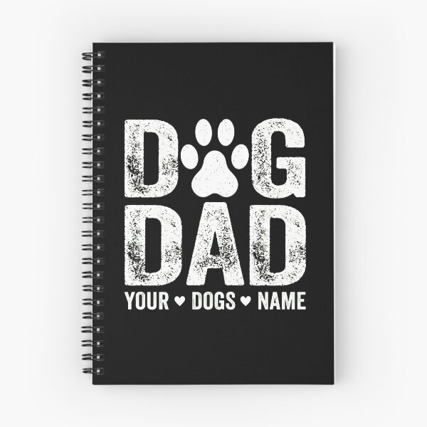 Item preview, DOG DAD Distressed Paw Print Custom Name Shirt designed and sold by OlyvieArt.