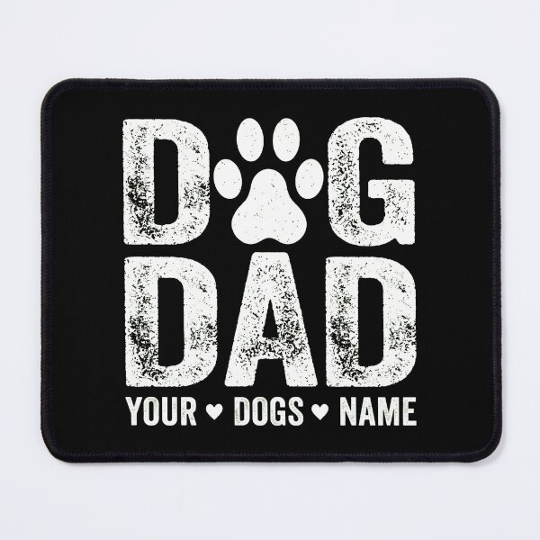 Item preview, DOG DAD Distressed Paw Print Custom Name Shirt designed and sold by OlyvieArt.