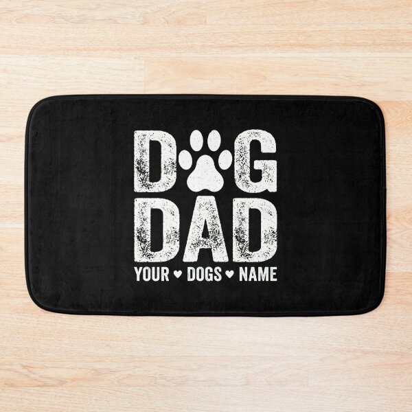 Item preview, DOG DAD Distressed Paw Print Custom Name Shirt designed and sold by OlyvieArt.