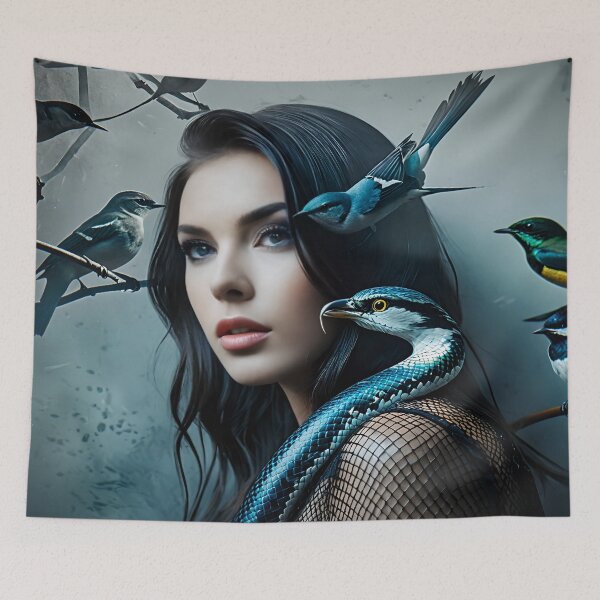 Item preview, Songbirds and Snakes 27 designed and sold by deep-sea-birds.
