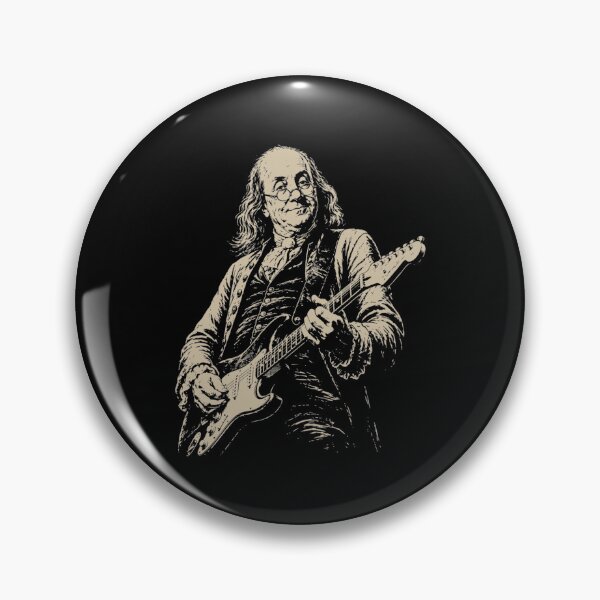 Item preview, Funny Benjamin Franklin Playing Electric Guitar Rock designed and sold by puzchresta.