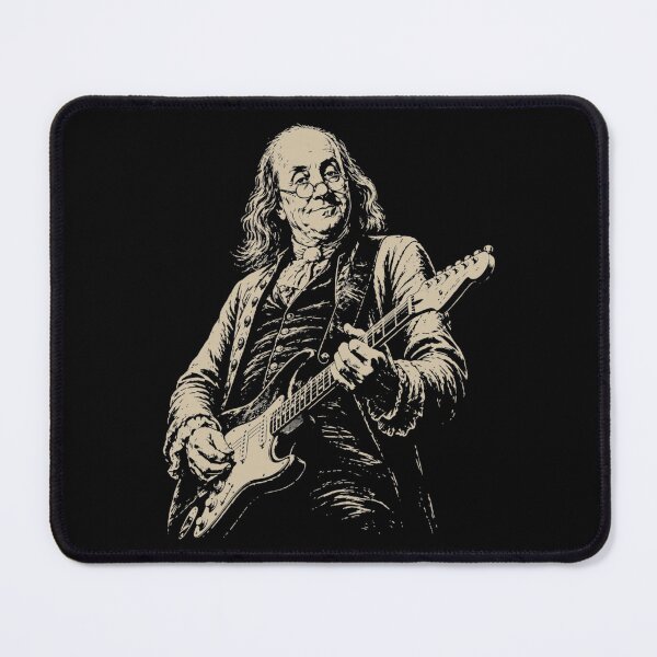 Item preview, Funny Benjamin Franklin Playing Electric Guitar Rock designed and sold by puzchresta.