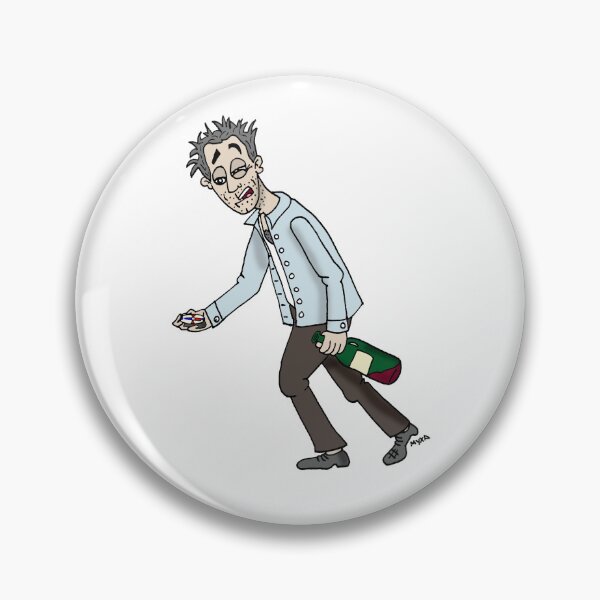 Item preview, Losing My Bearings – Funny Alcohol & Compass Surreal Pun Art designed and sold by MyxaART.