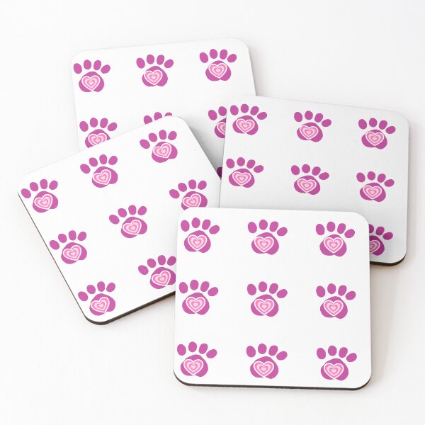 Item preview, Pink Aesthetic Heart Paws designed and sold by Kazewalk.