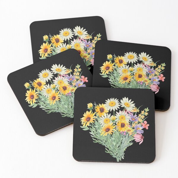 Item preview, Watercolor Wildflower Bouquet Daisy Sunflower Floral Art Design designed and sold by MattyManiac.