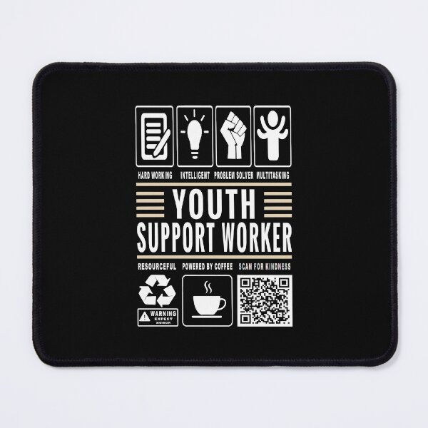 Item preview, Funny Youth Support Worker Job Description Icons QR Code designed and sold by MerchMaxxing.