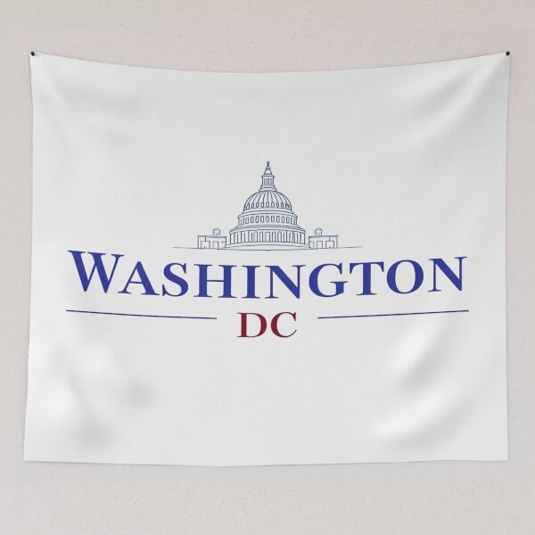 Item preview, Washington DC Skyline Graphic | Bold Capitol Building Illustration in Patriotic Modern Style designed and sold by Bright Nest Studio.