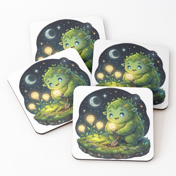Item preview, Moonlit Idea Sprout Sticker designed and sold by CuteRage.