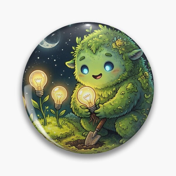 Item preview, Moonlit Idea Sprout Sticker designed and sold by CuteRage.