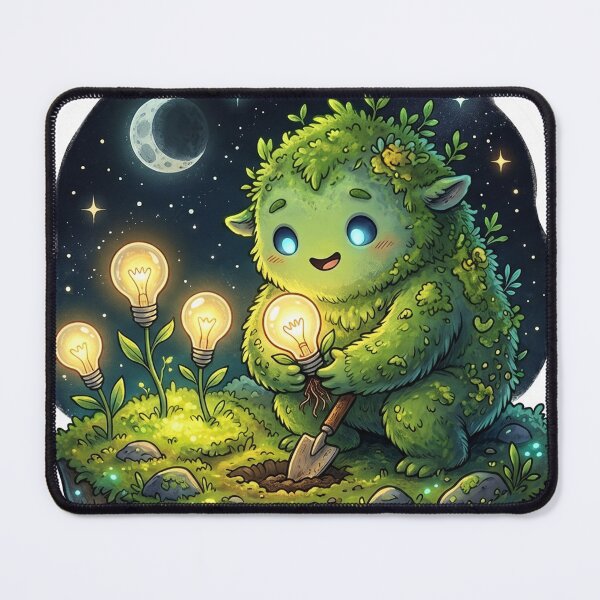 Item preview, Moonlit Idea Sprout Sticker designed and sold by CuteRage.