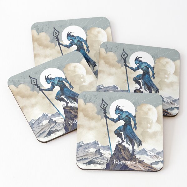 Item preview, Capricorn Spirit Warrior | Astrology Inspired Fantasy Art designed and sold by KomoFrames.