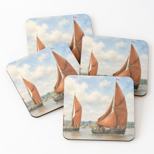 Item preview, Pair of Thames barges  designed and sold by designbywhacky.