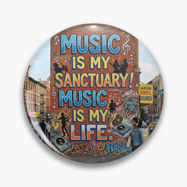 Item preview, Music Is My Sanctuary! Music Is My Life! designed and sold by GRAFFONYX.