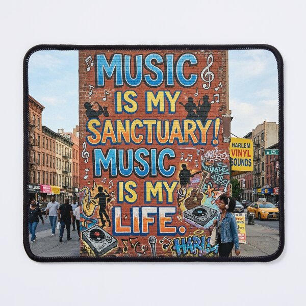 Item preview, Music Is My Sanctuary! Music Is My Life! designed and sold by GRAFFONYX.