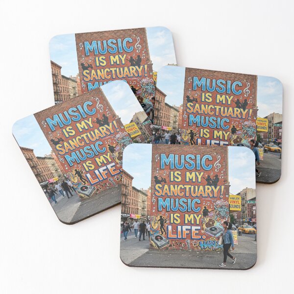 Item preview, Music Is My Sanctuary! Music Is My Life! designed and sold by GRAFFONYX.