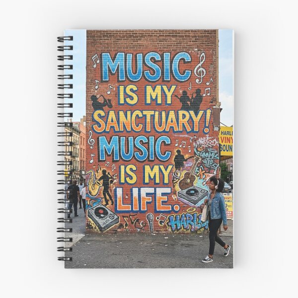 Item preview, Music Is My Sanctuary! Music Is My Life! designed and sold by GRAFFONYX.